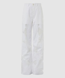 MARINE SERRE（マリーン・セル）の「REGENERATED HOUSEHOLD LINEN WIDE LEG PANTS（その他パンツ）」