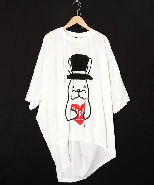 スカラーパリティー / パパラビル柄BIG-Tシャツ セール】352109：パパラビル柄BIG-Tシャツ（Tシャツ/カットソー