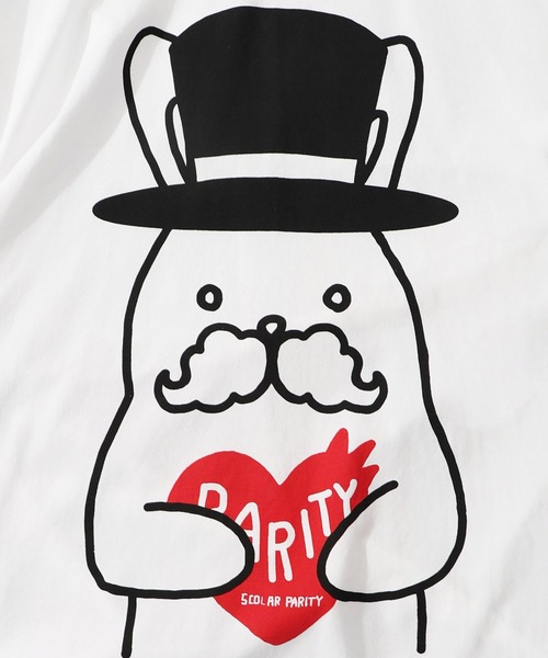 ScoLar - スカラーパリティ　352109：パパラビル柄BIG-Tシャツ 352109：パパラビル柄BIG-Tシャツ（Tシャツ/カットソー
