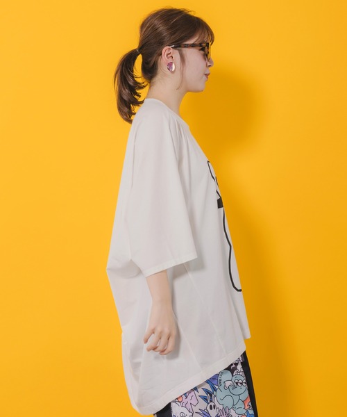 スカラーパリティー / パパラビル柄BIG-Tシャツ スカラー ScoLar パパラビル柄BIG-Tシャツ （オフホワイト