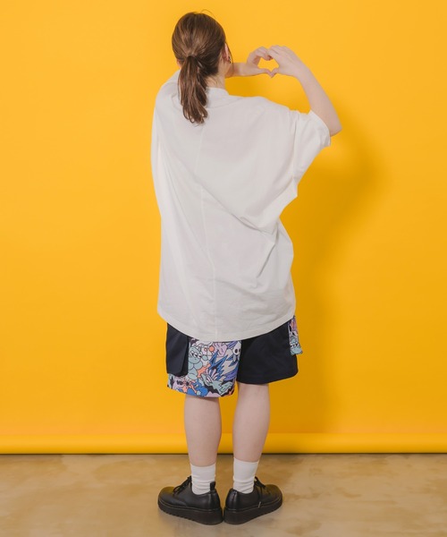 セール】352109：パパラビル柄BIG-Tシャツ（Tシャツ/カットソー