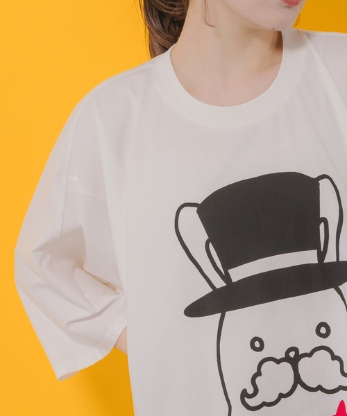 セール】352109：パパラビル柄BIG-Tシャツ（Tシャツ/カットソー