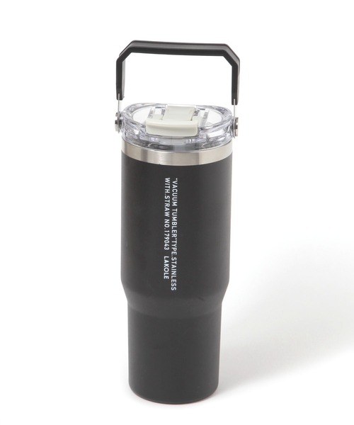 LAKOLE（ラコレ）の「【保冷保温／大容量900ml／ストロー付】ハンドル2WAYタンブラー / 572946（水筒・レディース・アイボリー/ブラック/パープル/イエロー/オレンジ/グリーン/ブルー/シルバー/ピンク・FREE）」の15枚目の写真