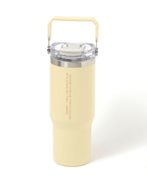 LAKOLE（ラコレ）の「【保冷保温／大容量900ml／ストロー付】ハンドル2WAYタンブラー / 572946（水筒・レディース・アイボリー/ブラック/パープル/イエロー/オレンジ/グリーン/ブルー/シルバー/ピンク・FREE）」の17枚目の写真