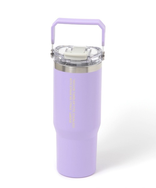 LAKOLE（ラコレ）の「【保冷保温／大容量900ml／ストロー付】ハンドル2WAYタンブラー / 572946（水筒・レディース・アイボリー/ブラック/パープル/イエロー/オレンジ/グリーン/ブルー/シルバー/ピンク・FREE）」の16枚目の写真