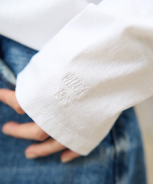 MICA&DEAL(マイカ&ディール)の「【AMERICANA×MICA&DEAL/ アメリカーナ×マイカ】long tee ロゴロングスリーブTシャツ(Tシャツ/カットソー・レディース・ネイビー/ブラウン/ホワイト/グレー・フリー)」の21枚目の写真