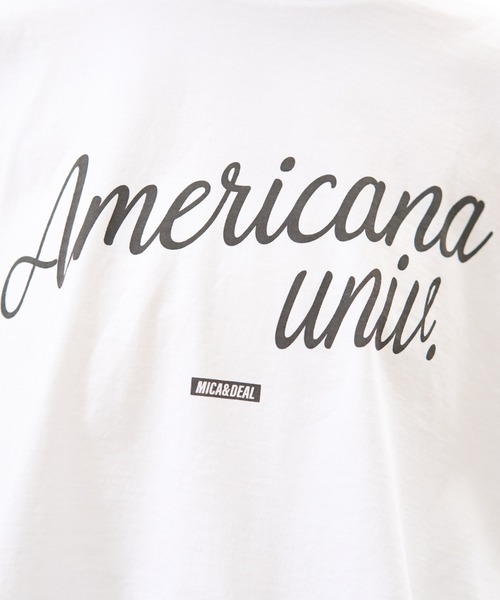 MICA&DEAL(マイカ&ディール)の「【AMERICANA×MICA&DEAL/ アメリカーナ×マイカ】long tee ロゴロングスリーブTシャツ(Tシャツ/カットソー・レディース・ネイビー/ブラウン/ホワイト/グレー・フリー)」の22枚目の写真