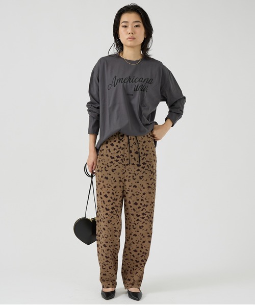 AMERICANA×MICA＆DEAL/ アメリカーナ×マイカ】long tee ロゴロング