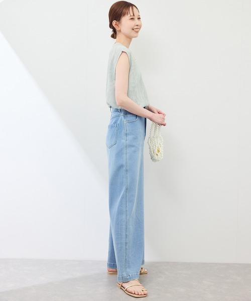ROPE' PICNIC(ロペピクニック)の「レーシーフレンチサマーニット(ニット/セーター・レディース・グリーン系その他/オフホワイト/ブラウン/ネイビー・38)」の21枚目の写真