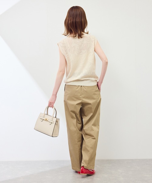 ROPE' PICNIC(ロペピクニック)の「レーシーフレンチサマーニット(ニット/セーター・レディース・グリーン系その他/オフホワイト/ブラウン/ネイビー・38)」の7枚目の写真
