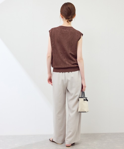 ROPE' PICNIC(ロペピクニック)の「レーシーフレンチサマーニット(ニット/セーター・レディース・グリーン系その他/オフホワイト/ブラウン/ネイビー・38)」の16枚目の写真