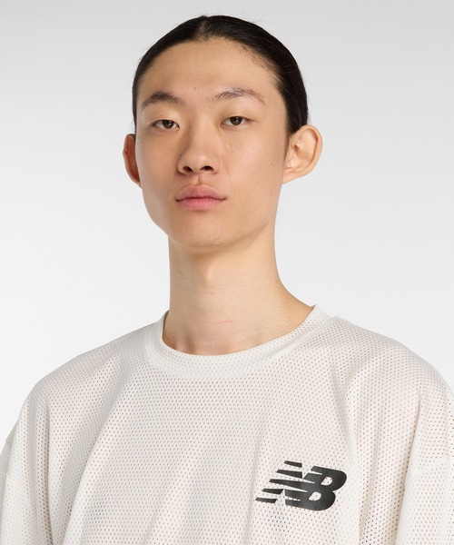 NEW BALANCE（ニューバランス）の「大谷翔平 メッシュショートスリーブトップ（Tシャツ/カットソー・メンズ・オフホワイト/チャコールグレー・SMALL/MEDIUM/LARGE/X-LARGE/XX-LARGE）」の10枚目の写真