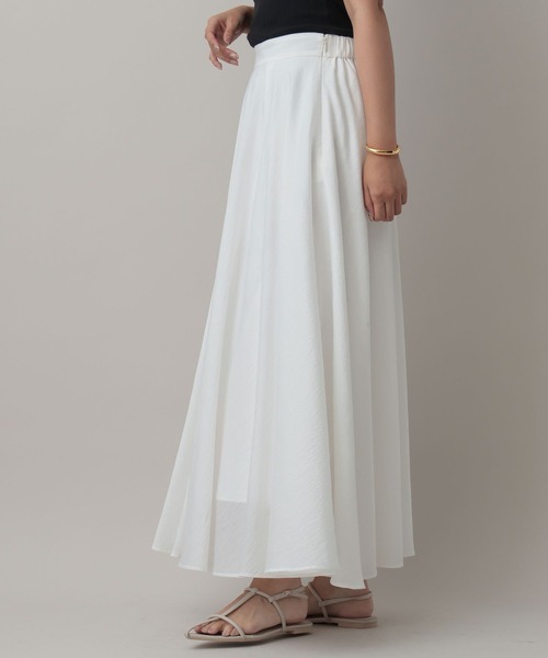 A part by（アパートバイ）の「シアーサーキュラーフレアスカート（スカート・レディース・カーキ/ピンク系その他/オフホワイト・SMALL/MEDIUM）」の11枚目の写真