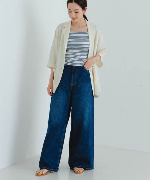 RITA ROW（リタロウ）の「RITA ROW　RIPE TOP（キャミソール・レディース・ストライプ・X-SMALL）」の4枚目の写真