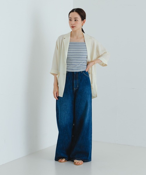 RITA ROW（リタロウ）の「RITA ROW　RIPE TOP（キャミソール・レディース・ストライプ・X-SMALL）」の5枚目の写真