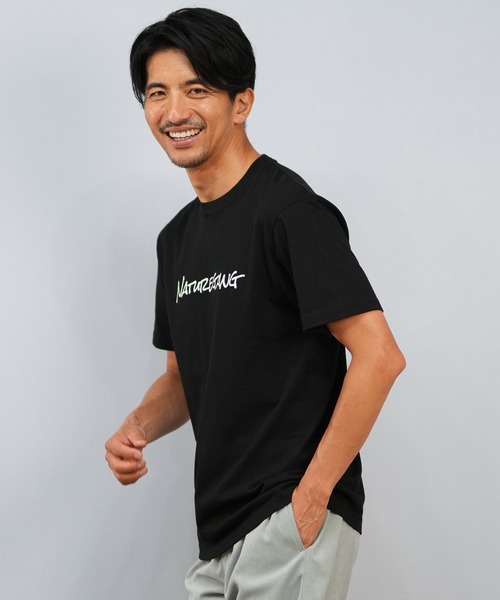 ムラサキスポーツ（ムラサキスポーツ）の「【限定】Nature Gang/ネイチャーギャング 半袖Tシャツ ブランドロゴ NG25ST01（Tシャツ/カットソー・メンズ・ホワイト/ブラック・M/L/XL）」の7枚目の写真