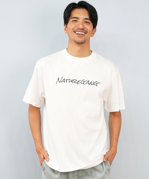 ムラサキスポーツ（ムラサキスポーツ）の「【限定】Nature Gang/ネイチャーギャング 半袖Tシャツ ブランドロゴ NG25ST01（Tシャツ/カットソー・メンズ・ホワイト/ブラック・M/L/XL）」の18枚目の写真