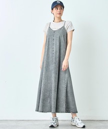 デニム フレアワンピース