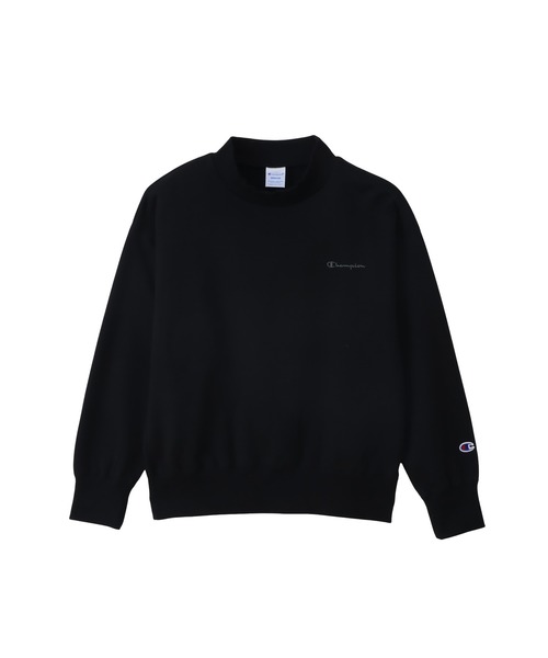 Champion(チャンピオン)の「【Champion/チャンピオン】レディース ベーシック モックネックスウェットシャツ(スウェット・レディース・ベージュ系2/オートミール/グレー/ブラック・LARGE/MEDIUM)」の1枚目の写真