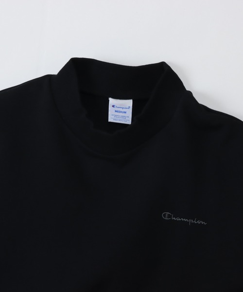 Champion(チャンピオン)の「【Champion/チャンピオン】レディース ベーシック モックネックスウェットシャツ(スウェット・レディース・ベージュ系2/オートミール/グレー/ブラック・LARGE/MEDIUM)」の18枚目の写真