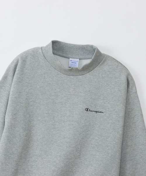 Champion(チャンピオン)の「【Champion/チャンピオン】レディース ベーシック モックネックスウェットシャツ(スウェット・レディース・ベージュ系2/オートミール/グレー/ブラック・LARGE/MEDIUM)」の21枚目の写真