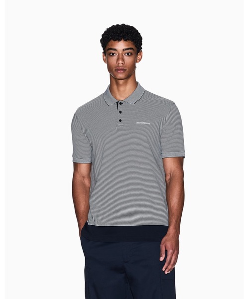 AX ARMANI EXCHANGE AX ロゴグラム ポロシャツ 半袖 アルマーニ ARMANI EXCHANGE ポロシャツ 「A|X アルマーニ エクスチェンジ