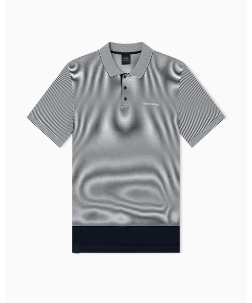 ARMANI EXCHANGE(アルマーニエクスチェンジ)の「【A|X アルマーニ エクスチェンジ】AXロゴ ストライプ 半袖ポロシャツ/REGULAR(ポロシャツ・メンズ・ホワイト×ネイビー・LARGE/MEDIUM/SMALL/X-LARGE/X-SMALL/XX-LARGE)」の5枚目の写真