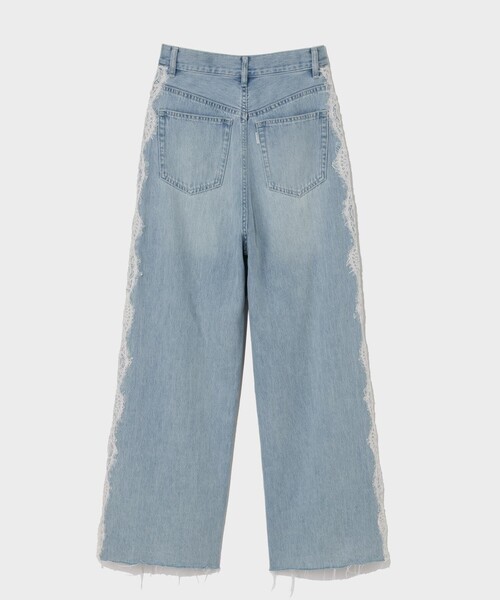 GRACE CLASS（グレースクラス）の「サイドレースデニムパンツ（デニムパンツ・レディース・サックスブルー/ブラック・36/38）」の10枚目の写真