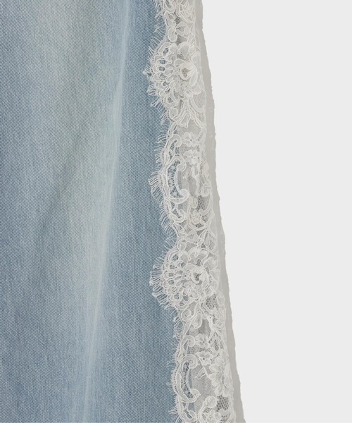 GRACE CLASS（グレースクラス）の「サイドレースデニムパンツ（デニムパンツ・レディース・サックスブルー/ブラック・36/38）」の11枚目の写真