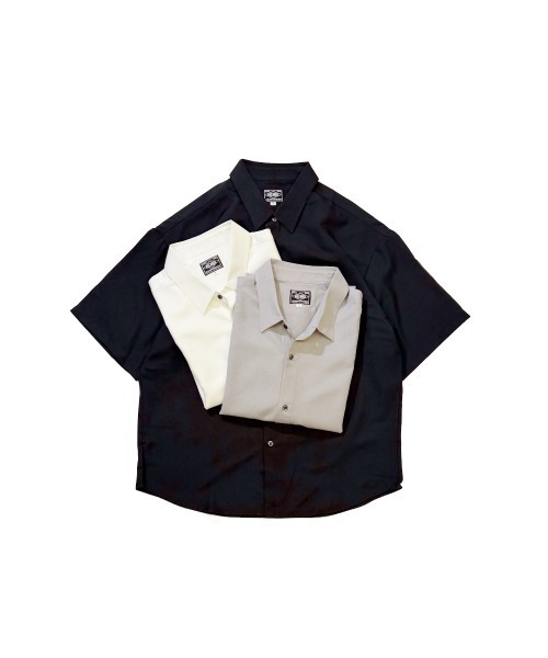 BIG MIKE(ビッグマイク)の「BIG MIKE ビッグマイク / ドライ リラックス 半袖 シャツ /// 102525545(シャツ/ブラウス・メンズ・グレー/ブラック/ホワイト・MEDIUM/LARGE)」の4枚目の写真