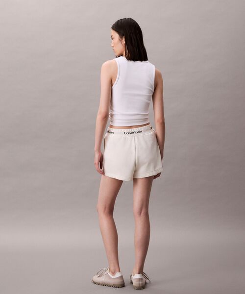 Calvin Klein（カルバン・クライン）の「ロゴ テープテリーショートパンツ（その他パンツ・レディース・オフホワイト・XS/S/M）」の5枚目の写真