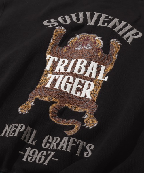 KRIFF MAYER（クリフメイヤー）の「【裏起毛】スーベニア刺繍ジップアップパーカー（パーカー・メンズ・グレー/ナチュラル/レッド/パープル/オリーブ/ブラック・MEDIUM/X-LARGE/LARGE）」の21枚目の写真