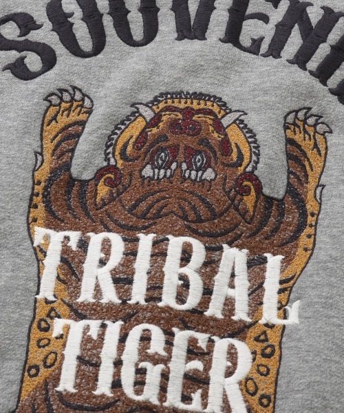 KRIFF MAYER（クリフメイヤー）の「【裏起毛】スーベニア刺繍ジップアップパーカー（パーカー・メンズ・グレー/ナチュラル/レッド/パープル/オリーブ/ブラック・MEDIUM/X-LARGE/LARGE）」の22枚目の写真