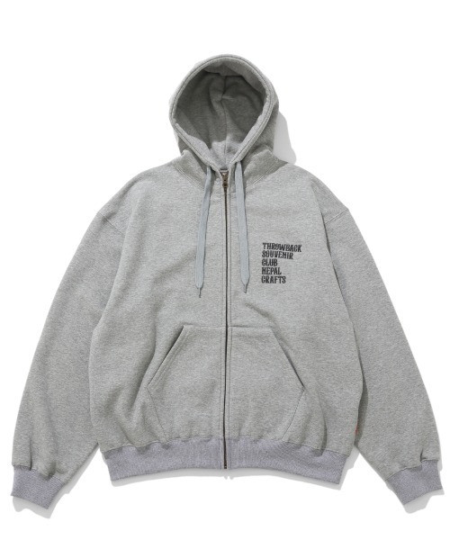 KRIFF MAYER（クリフメイヤー）の「【裏起毛】スーベニア刺繍ジップアップパーカー（パーカー・メンズ・グレー/ナチュラル/レッド/パープル/オリーブ/ブラック・MEDIUM/X-LARGE/LARGE）」の8枚目の写真