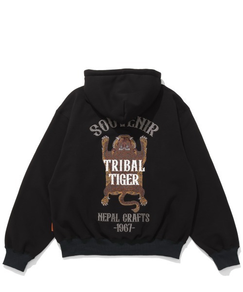 KRIFF MAYER（クリフメイヤー）の「【裏起毛】スーベニア刺繍ジップアップパーカー（パーカー・メンズ・グレー/ナチュラル/レッド/パープル/オリーブ/ブラック・MEDIUM/X-LARGE/LARGE）」の16枚目の写真