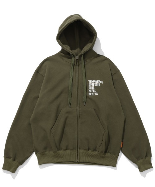 KRIFF MAYER（クリフメイヤー）の「【裏起毛】スーベニア刺繍ジップアップパーカー（パーカー・メンズ・グレー/ナチュラル/レッド/パープル/オリーブ/ブラック・MEDIUM/X-LARGE/LARGE）」の11枚目の写真