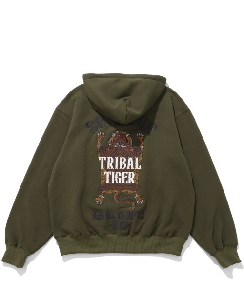 KRIFF MAYER（クリフメイヤー）の「【裏起毛】スーベニア刺繍ジップアップパーカー（パーカー・メンズ・グレー/ナチュラル/レッド/パープル/オリーブ/ブラック・MEDIUM/X-LARGE/LARGE）」の12枚目の写真