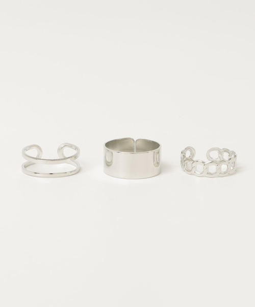 MGV（エムジーヴィー）の「シルバー3セットリング（リング・メンズ・シルバー・FREE）」の5枚目の写真
