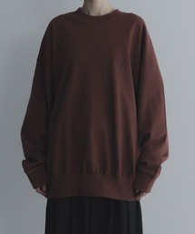 remer（リメール）の「loose basic sweat long Tee / ルーズベーシックスウェットロンT〈裏毛レススウェット〉（スウェット）」