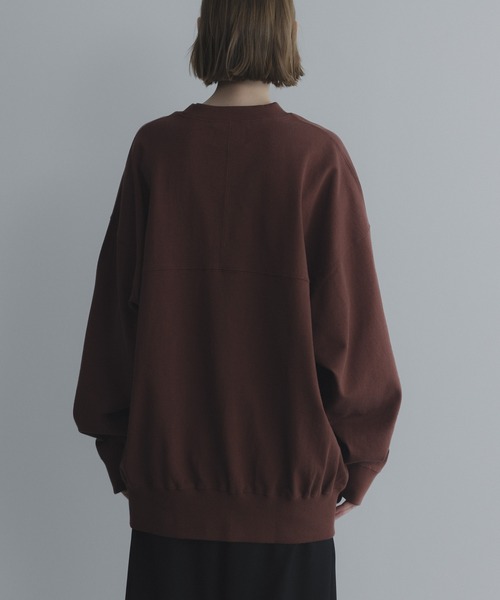 remer（リメール）の「loose basic sweat long Tee / ルーズベーシックスウェットロンT〈裏毛レススウェット〉（スウェット・メンズ・ライトグレー/ブルー/チャコールグレー/ブラック/テラコッタ・LARGE/MEDIUM/SMALL/X-SMALL）」の9枚目の写真