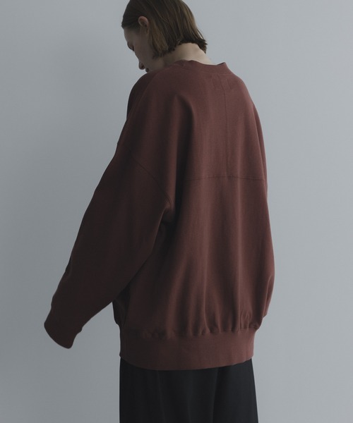 remer（リメール）の「loose basic sweat long Tee / ルーズベーシックスウェットロンT〈裏毛レススウェット〉（スウェット・メンズ・ライトグレー/ブルー/チャコールグレー/ブラック/テラコッタ・LARGE/MEDIUM/SMALL/X-SMALL）」の10枚目の写真