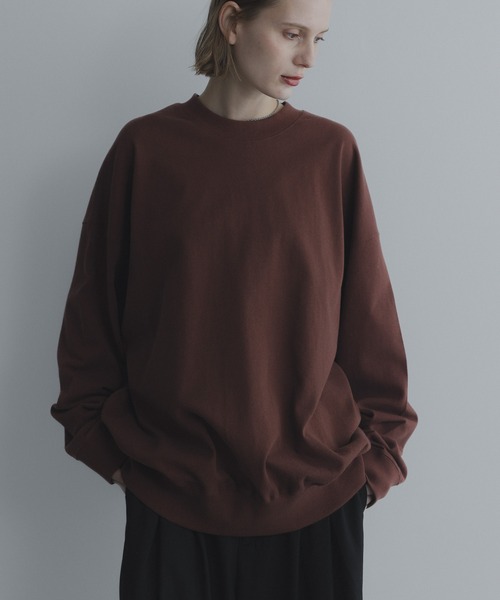 remer（リメール）の「loose basic sweat long Tee / ルーズベーシックスウェットロンT〈裏毛レススウェット〉（スウェット・メンズ・ライトグレー/ブルー/チャコールグレー/ブラック/テラコッタ・LARGE/MEDIUM/SMALL/X-SMALL）」の11枚目の写真