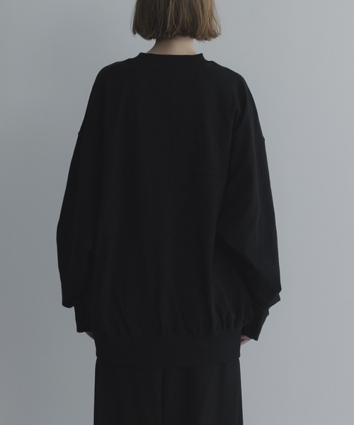 remer（リメール）の「loose basic sweat long Tee / ルーズベーシックスウェットロンT〈裏毛レススウェット〉（スウェット・メンズ・ライトグレー/ブルー/チャコールグレー/ブラック/テラコッタ・LARGE/MEDIUM/SMALL/X-SMALL）」の16枚目の写真