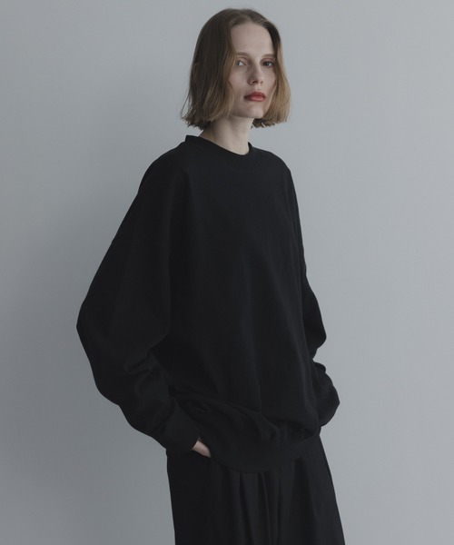 remer（リメール）の「loose basic sweat long Tee / ルーズベーシックスウェットロンT〈裏毛レススウェット〉（スウェット・メンズ・ライトグレー/ブルー/チャコールグレー/ブラック/テラコッタ・LARGE/MEDIUM/SMALL/X-SMALL）」の17枚目の写真