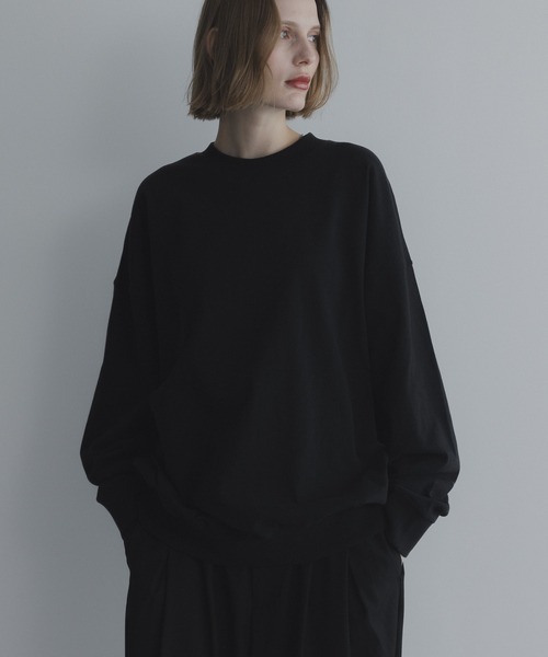 remer（リメール）の「loose basic sweat long Tee / ルーズベーシックスウェットロンT〈裏毛レススウェット〉（スウェット・メンズ・ライトグレー/ブルー/チャコールグレー/ブラック/テラコッタ・LARGE/MEDIUM/SMALL/X-SMALL）」の18枚目の写真