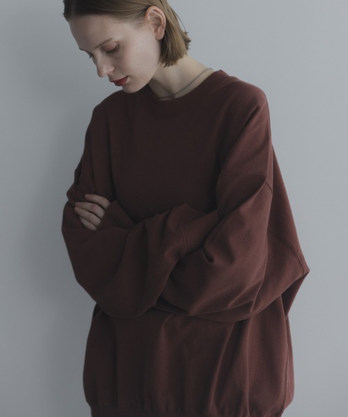 remer（リメール）の「loose basic sweat long Tee / ルーズベーシックスウェットロンT〈裏毛レススウェット〉（スウェット・メンズ・ライトグレー/ブルー/チャコールグレー/ブラック/テラコッタ・LARGE/MEDIUM/SMALL/X-SMALL）」の14枚目の写真