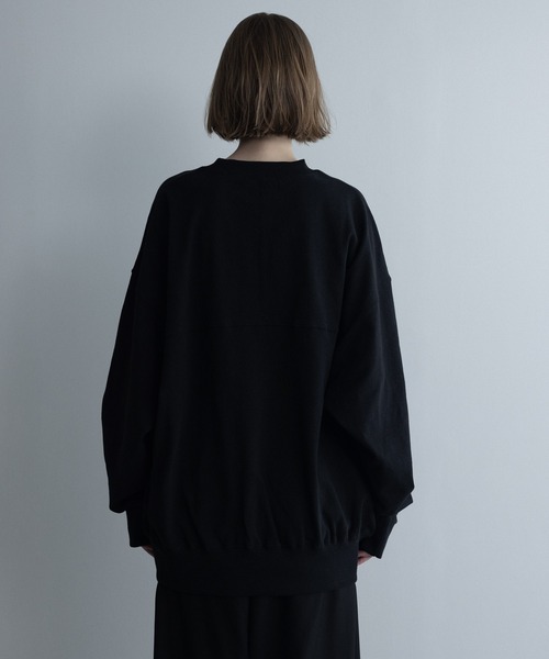 remer(リメール)の「loose basic sweat long Tee / ルーズベーシックスウェットロンT〈裏毛レススウェット〉(スウェット・メンズ・ライトグレー/ブルー/チャコールグレー/ブラック/テラコッタ・LARGE/MEDIUM/SMALL/X-SMALL)」の7枚目の写真