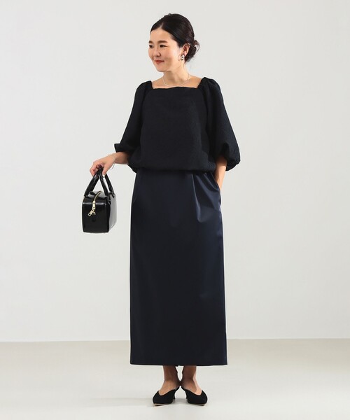 Demi-Luxe BEAMS（デミルクス ビームス）の「【1/15再値下げ】エディター東原妙子 × Demi-Luxe BEAMS / 2WAY ジャカード ブラウス（シャツ/ブラウス・レディース・ホワイト/ブラック・ONE SIZE）」の20枚目の写真