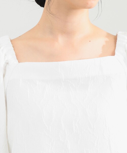 Demi-Luxe BEAMS（デミルクス ビームス）の「【1/15再値下げ】エディター東原妙子 × Demi-Luxe BEAMS / 2WAY ジャカード ブラウス（シャツ/ブラウス・レディース・ホワイト/ブラック・ONE SIZE）」の15枚目の写真