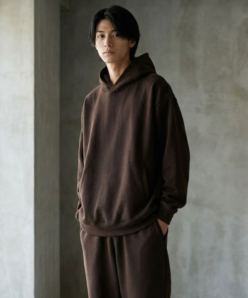 URBAN COLLECTION(アーバンコレクション)の「URBANCOLLECTION ワイドスウェット プルオーバーパーカー(パーカー・メンズ・ブラック/ブラウン/杢グレー・XL/L/M/S)」の3枚目の写真